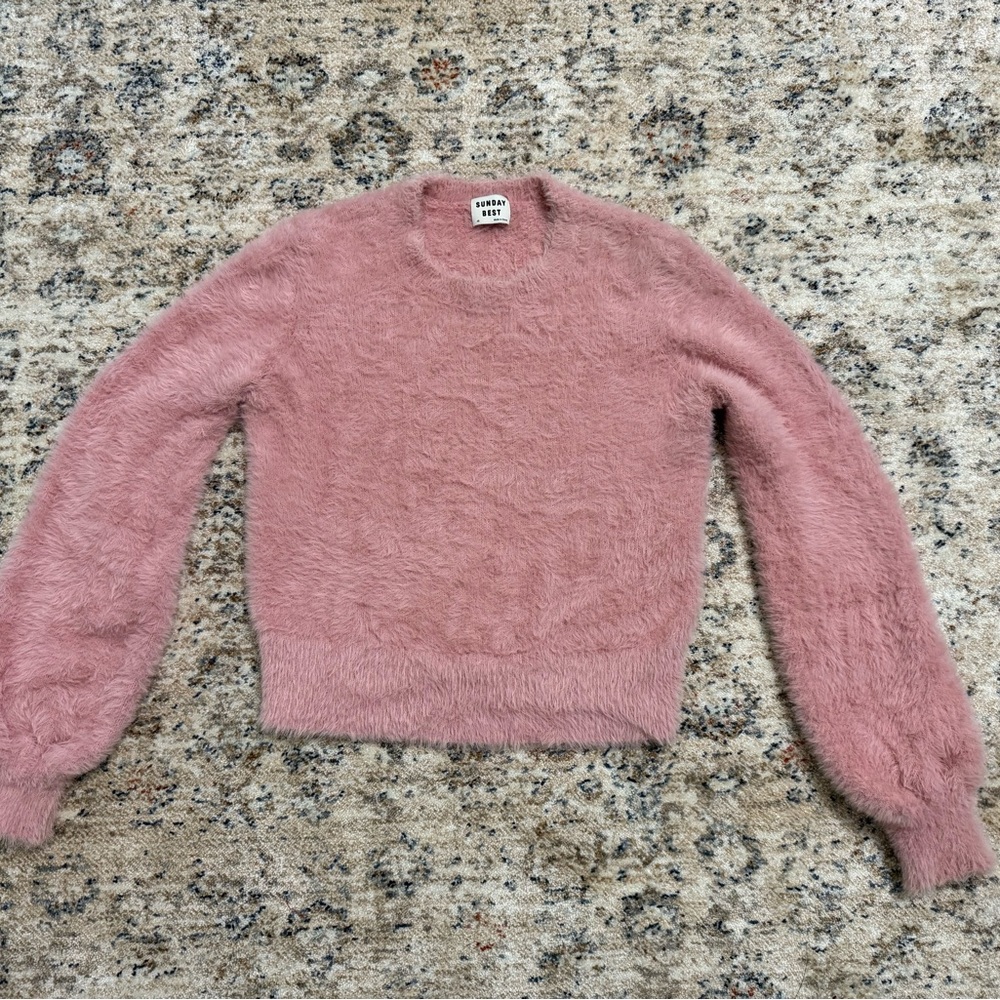 Sunday Best kitten sweater in pink